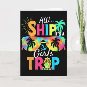 Tarjeta ¡Ay Barco! Es Un Crucero De Chicas Viaje 2025 Vaca