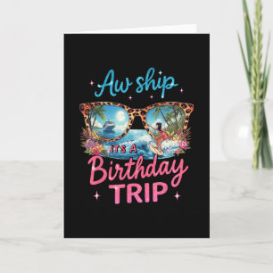 Tarjeta Ay Barco Es Un Crucero De Cumpleaños Para Chicas V
