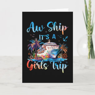 Tarjeta Ay Barco Es Un Viaje De Chicas Divertido Crucero S