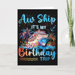 Tarjeta Ay Caramba Es Mi Crucero De Cumpleaños 30 Vacacion