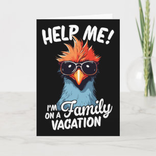 Tarjeta Ayúdame, estoy de vacaciones familiares 