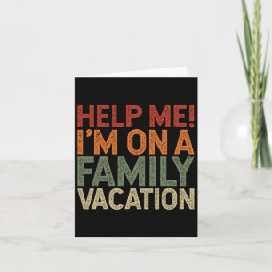Tarjeta Ayúdame, estoy de vacaciones familiares 1