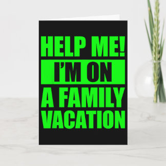 Tarjeta Ayúdame Estoy De Vacaciones Familiares 4 