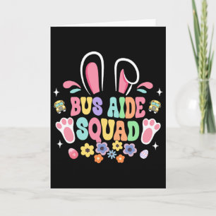 Tarjeta Ayudante de autobús retro divertido Squad Oreja de