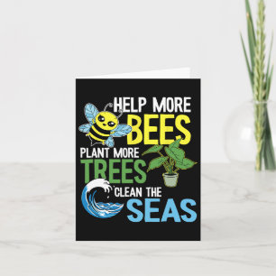 Tarjeta Ayudar A Que Más Abejas Planten Más Árboles A Limp
