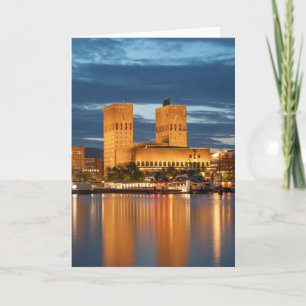 Tarjeta Ayuntamiento de Oslo Noruega