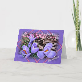 Tarjeta Azafrán para la mamá