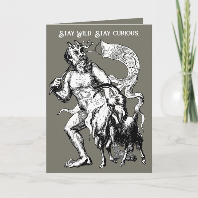 Tarjeta Azazel y la cabra obstinada (Anverso)