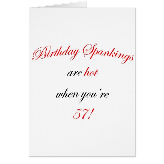 Tarjeta Azote de 57 cumpleaños