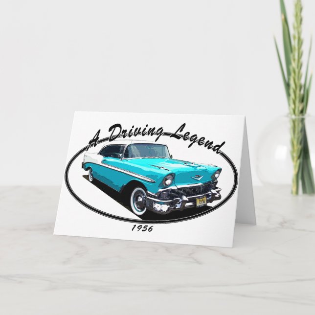 TARJETA AZUL 1956 DEL BEL AIR (Anverso)
