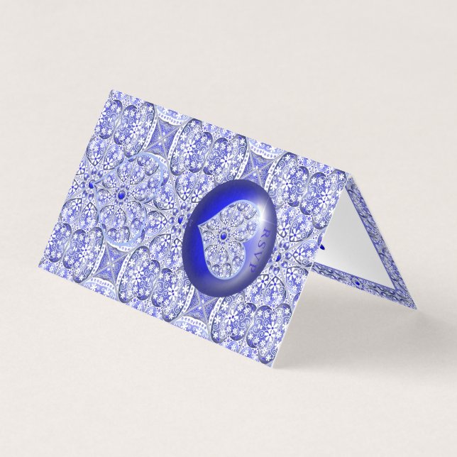 Tarjeta Azul cerámico de Grecia (Anverso)