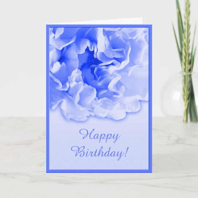Tarjeta azul de carnación (Anverso)