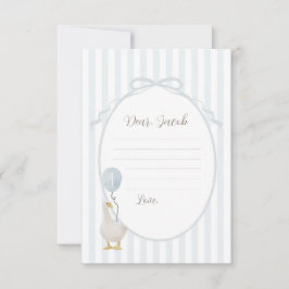 Tarjeta azul de la cápsula del tiempo de la gananc