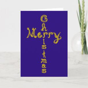 Tarjeta azul de la fuente de tela de la Navidad al