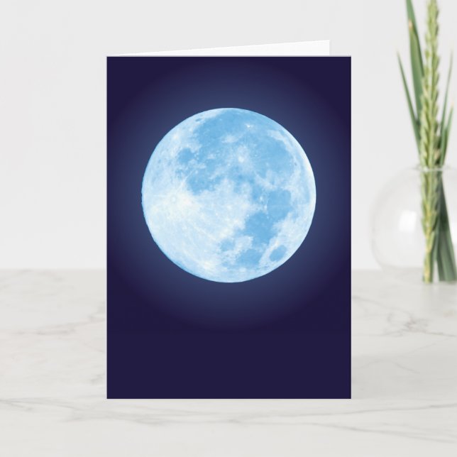 Tarjeta azul de la Luna Llena (Anverso)