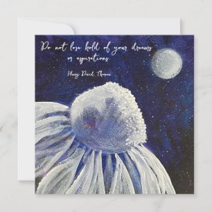 Tarjeta Azul de la Marina Floral