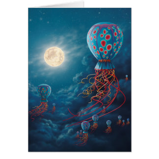 Tarjeta azul de los flotadores