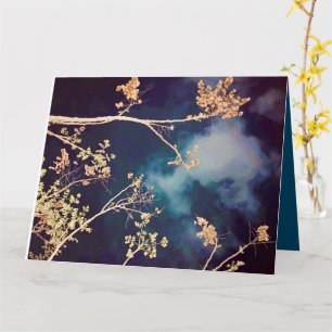 Tarjeta azul de medianoche