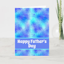 Azul de vidrio pálido Feliz Día del Padre