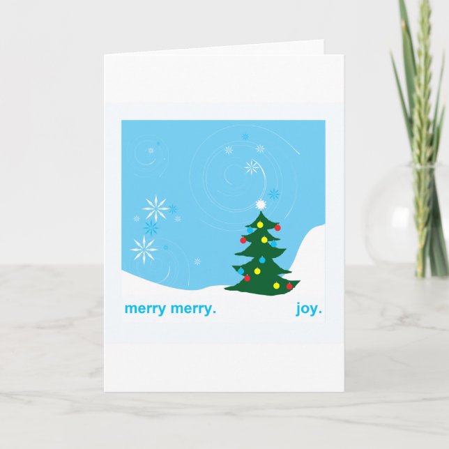 tarjeta azul del día de fiesta (Anverso)