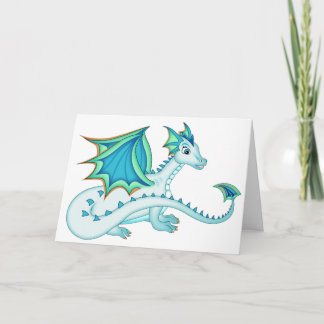 Tarjeta azul del dragón del hielo
