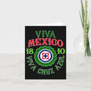 Tarjeta Azul - Día de la Independencia de México 