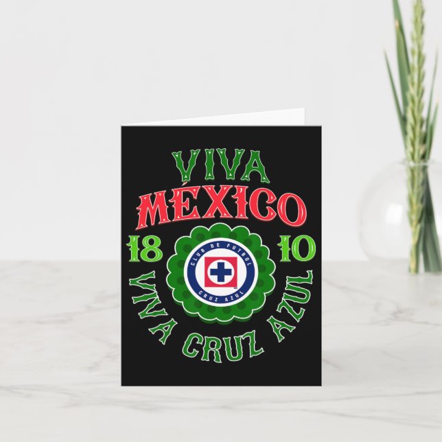 Tarjeta Azul - Día de la Independencia de México  (Anverso)