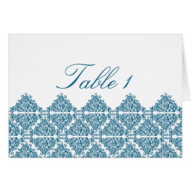Tarjeta azul marroquí del número de la tabla (Anverso (Horizontal))