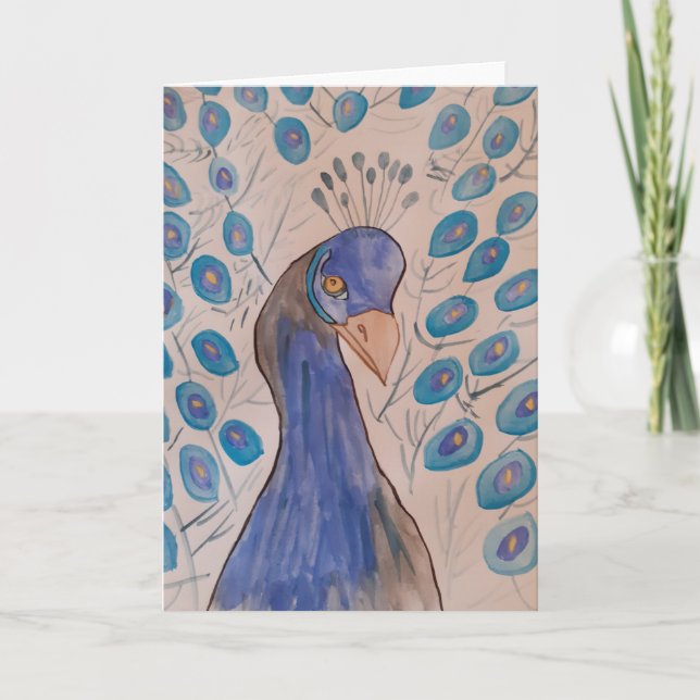 Tarjeta Azul pavo real (Anverso)