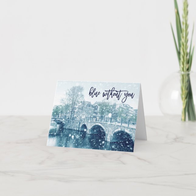 Tarjeta Azul sin ti (Anverso)