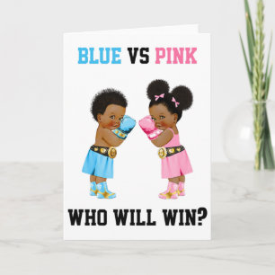 Tarjeta Azul Vs Rosa Quién Ganará Tema de Boxeo Revelación