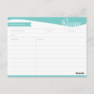 Tarjeta azul y blanca brillante personalizada de