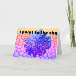 Tarjeta azul y jerro de José