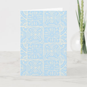 Tarjeta Azulejo delicado al estilo de Amalfi patrón contin