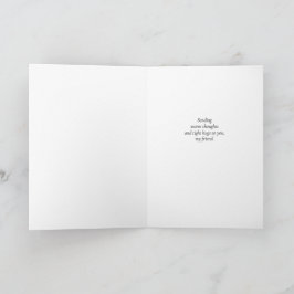 Tarjeta Azules de Hellebore Pensando en Ti Floral de Acuar