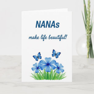 Tarjeta Azure Floral Nanas