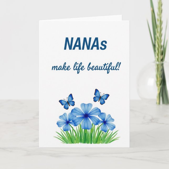 Tarjeta Azure Floral Nanas (Anverso)