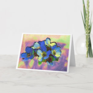 Tarjeta azzurri del fiori