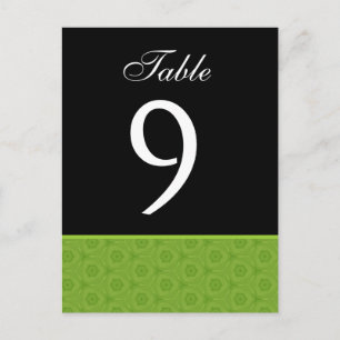 Tarjeta B461 con número de tabla de Boda limo y ne