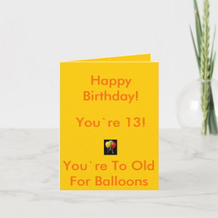 Tarjeta B-Day 13