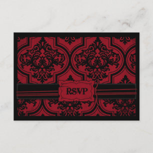 Tarjeta B RSVP de Novia Vampiro