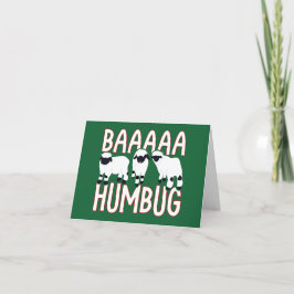 Tarjeta Baa Humbug Funny Valais Blacknose Navidades de ove