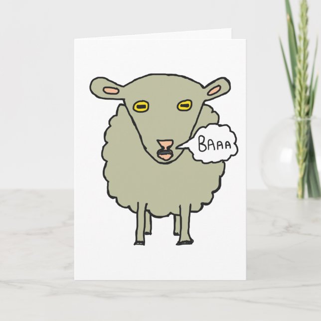 Tarjeta Baa Sheep (Anverso)