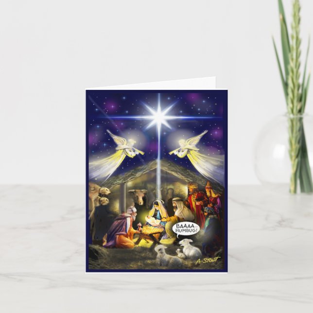 TARJETA ¡BAAA HUMBUG! - (Anverso)