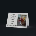 Tarjeta BABUSHKA PUPPY "40th" BIRTHDAY WISH<br><div class="desc">Se "disfrazó" solamente para decir Feliz cumpleaños a TU amigo o pariente por su cumpleaños 40 :)</div>