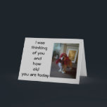 Tarjeta BABUSHKA PUPPY "40th" BIRTHDAY WISH<br><div class="desc">Se "disfrazó" solamente para decir Feliz cumpleaños a TU amigo o pariente por su cumpleaños 40 :)</div>