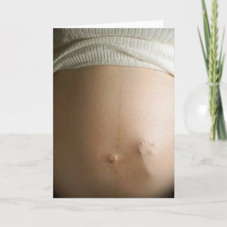 Tarjeta baby bump