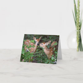 Tarjeta Baby Deer Love and Friendship Greeting Card