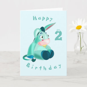Tarjeta Baby Donkey Funny Birthday Card - Personalizable