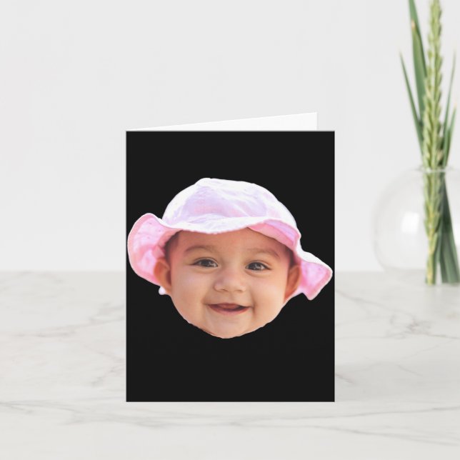 Tarjeta Baby Face Photo New Dad _1  (Anverso)